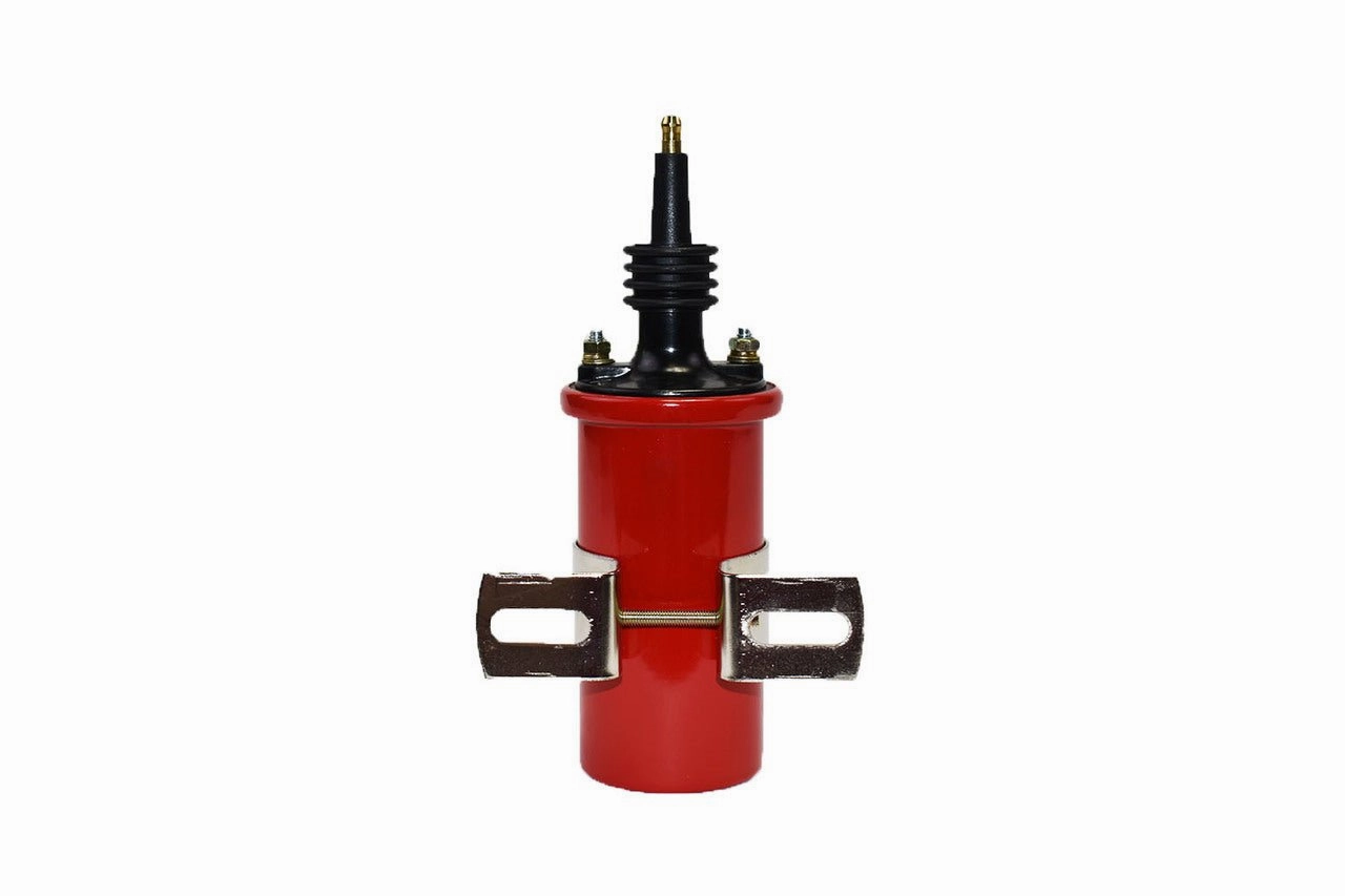 45,000 Volt Oil Filled Canister Male Ignition Coil Red