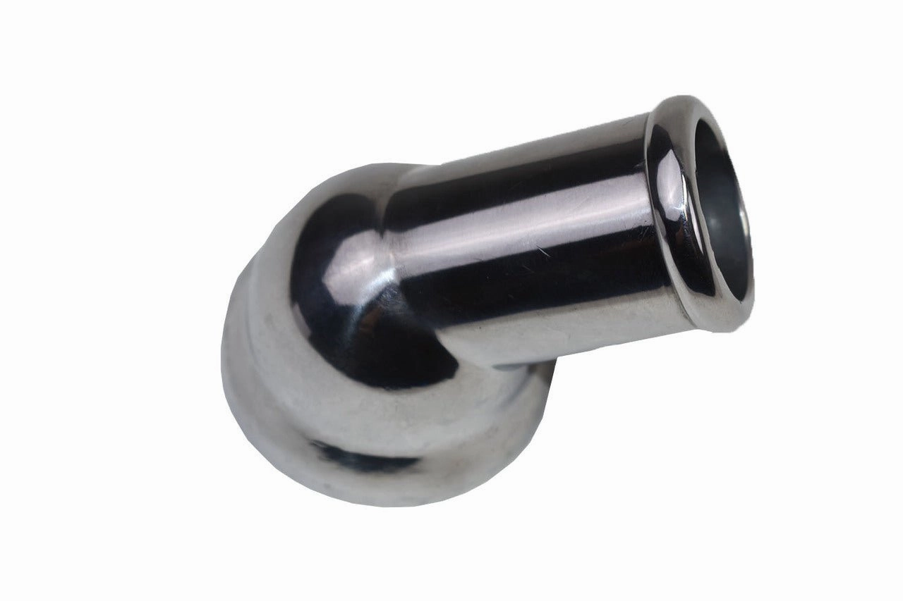 45¬∞ Swivel Water Neck Thermostat Housing Chrome Aluminum Chevrolet GM Pontiac LS LSX LS1 LS2 LS3 LS6 LS7