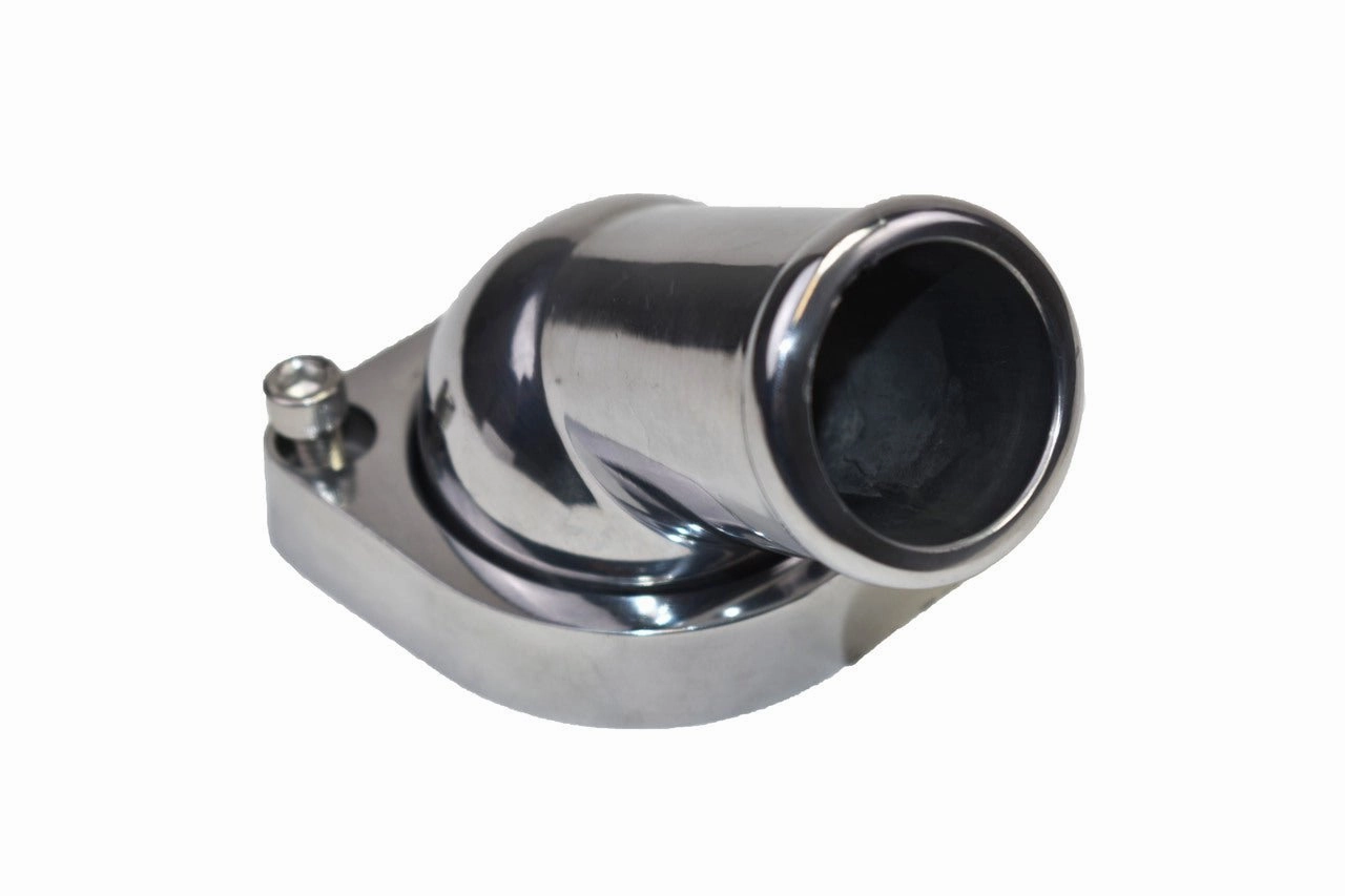 45¬∞ Swivel Water Neck Thermostat Housing Chrome Aluminum Chevrolet GM Pontiac LS LSX LS1 LS2 LS3 LS6 LS7
