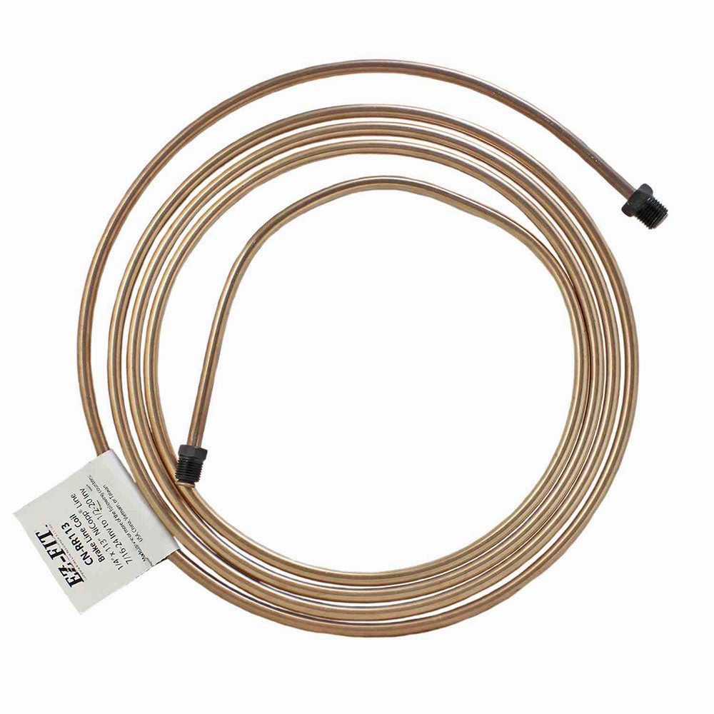 AGS CN-RR 113 Ez-Fit Nicopp Brake Line Coil 1/4 X 113 in Right Rear