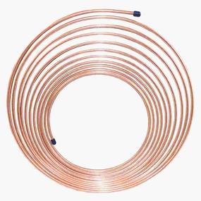 AGS CNC-325 NiCopp Nickel/Copper Brake Line Tubing Coil, 3/16 X 25 Ft