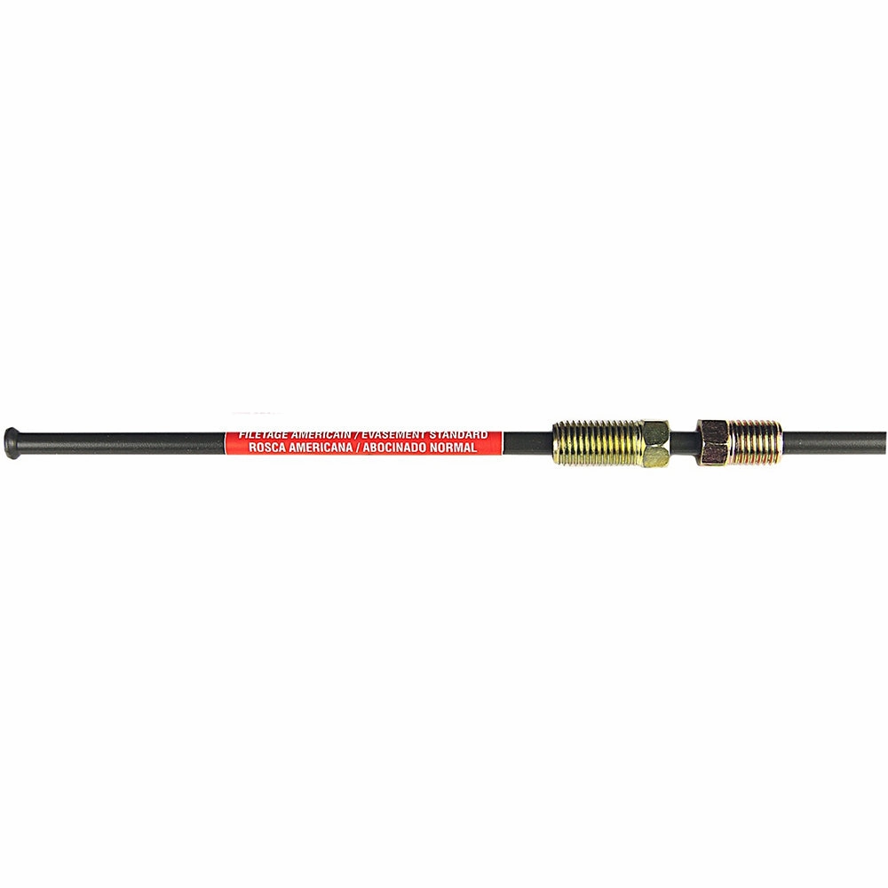 AGS PA-308 Domestic Poly-Armour PVF Steel Brake Line, 3/16 x 8 in