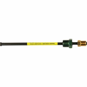 AGS PAA-G 360 PVF Steel Brake Line Adapter, 3/16 x 8 (3/8-24 Inverted)(1/2-20 Inverted)