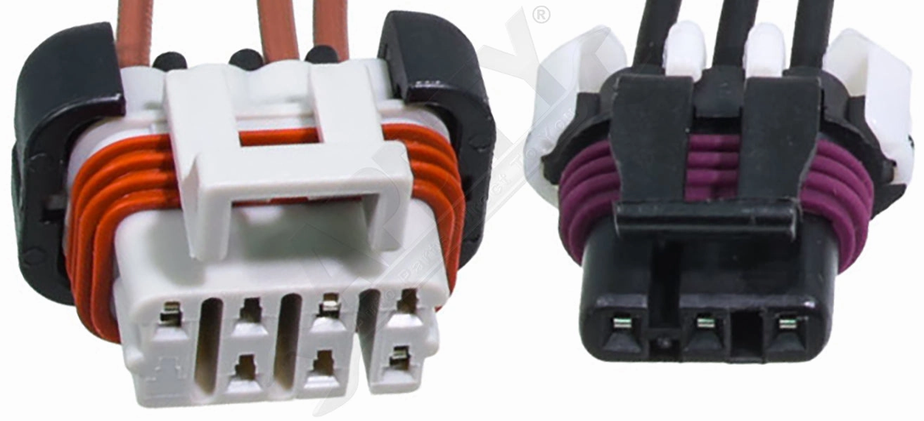 APDTY 133922x2 Headlight & Turn Signal Wiring Harness Pigtail Connector (2-Pack)