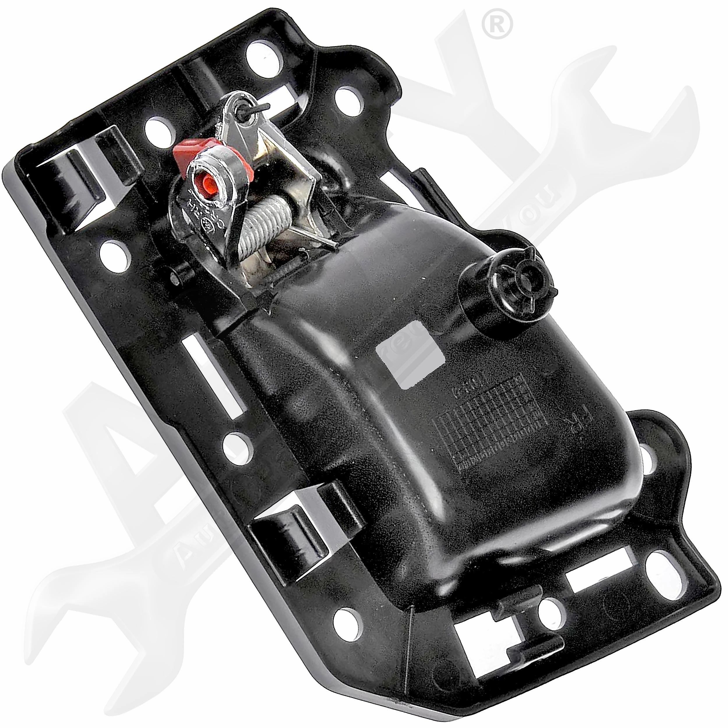 APDTY 153649 Interior Door Handle Replacement Kit Chrome Lever, Black Housing