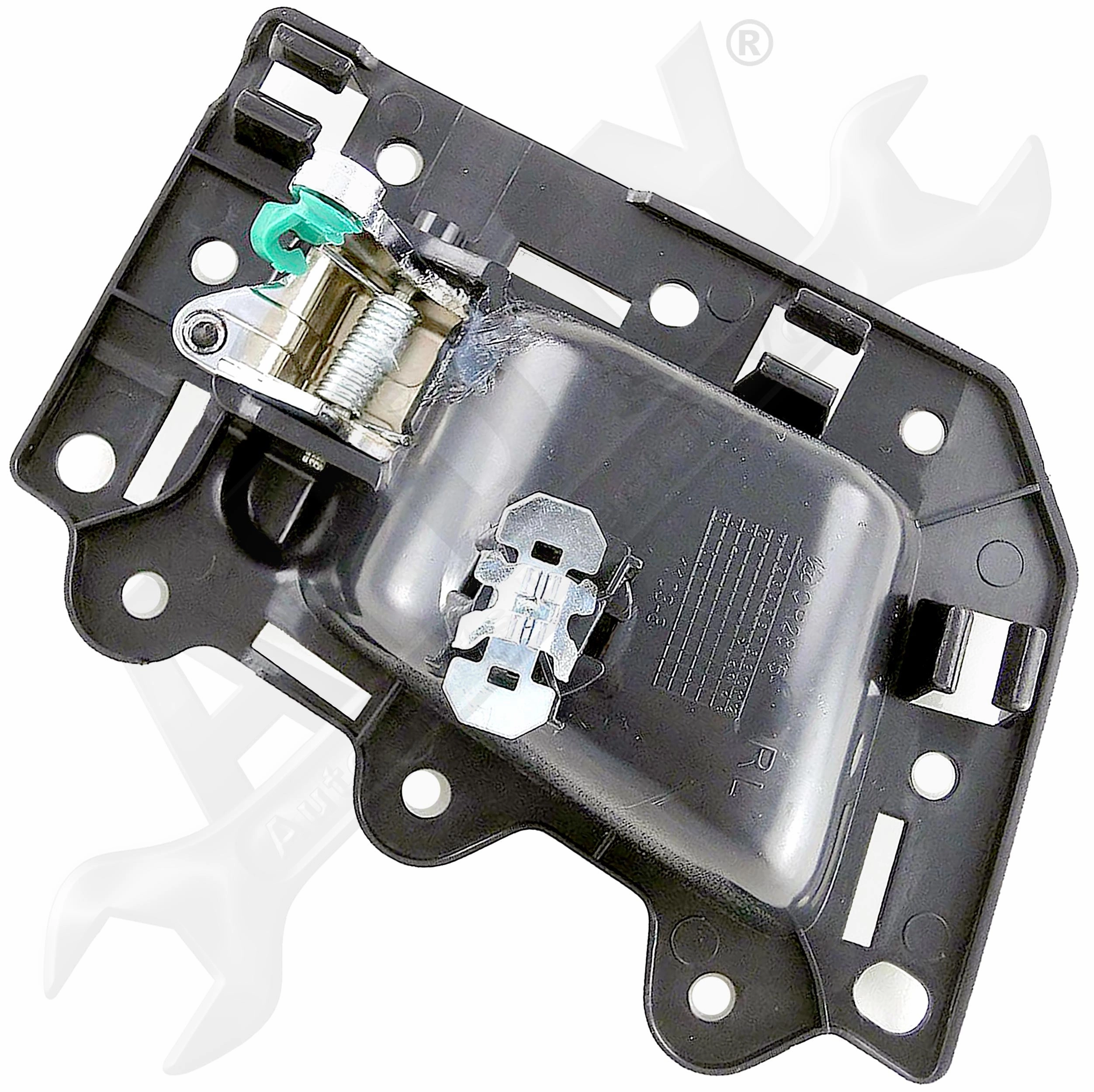 APDTY 153650 Interior Door Handle Replacement Kit Chrome Lever, Black Housing