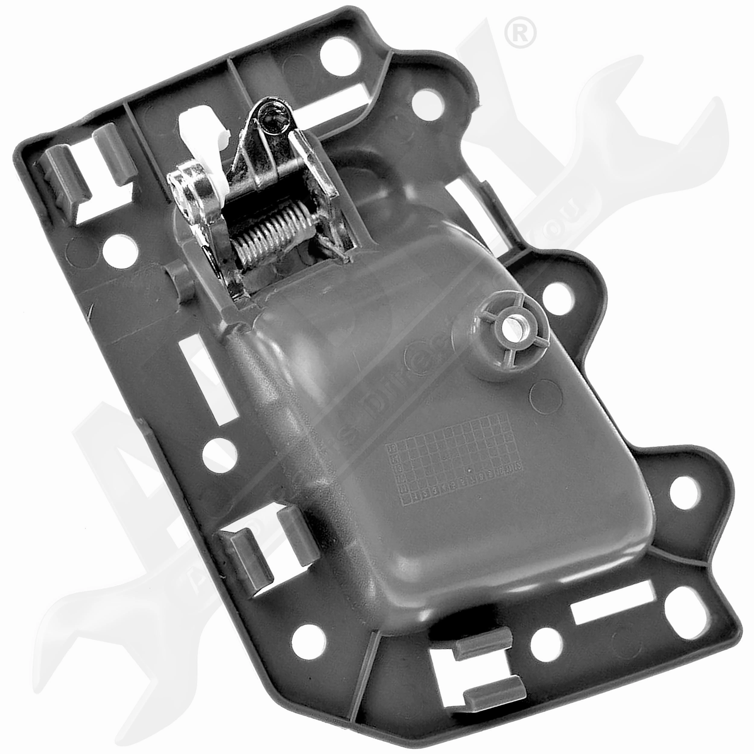 APDTY 153651 Interior Door Handle Replacement Kit Chrome Lever, Black Housing