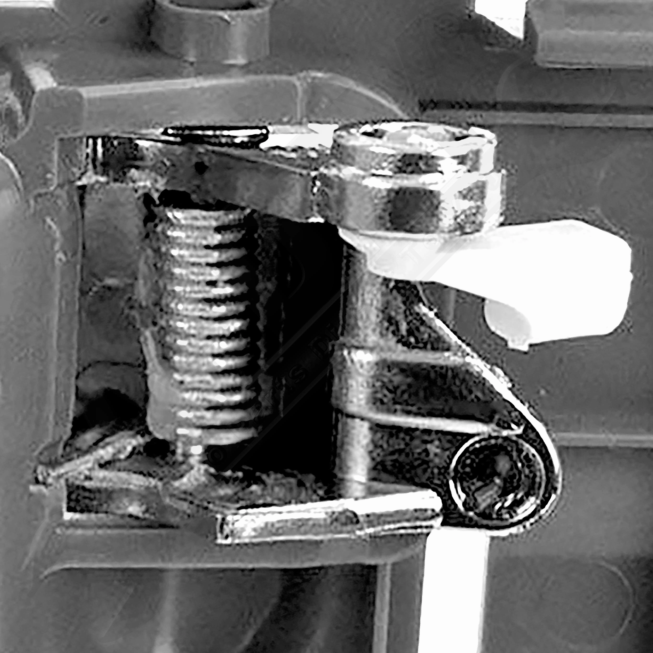 APDTY 153651 Interior Door Handle Replacement Kit Chrome Lever, Black Housing