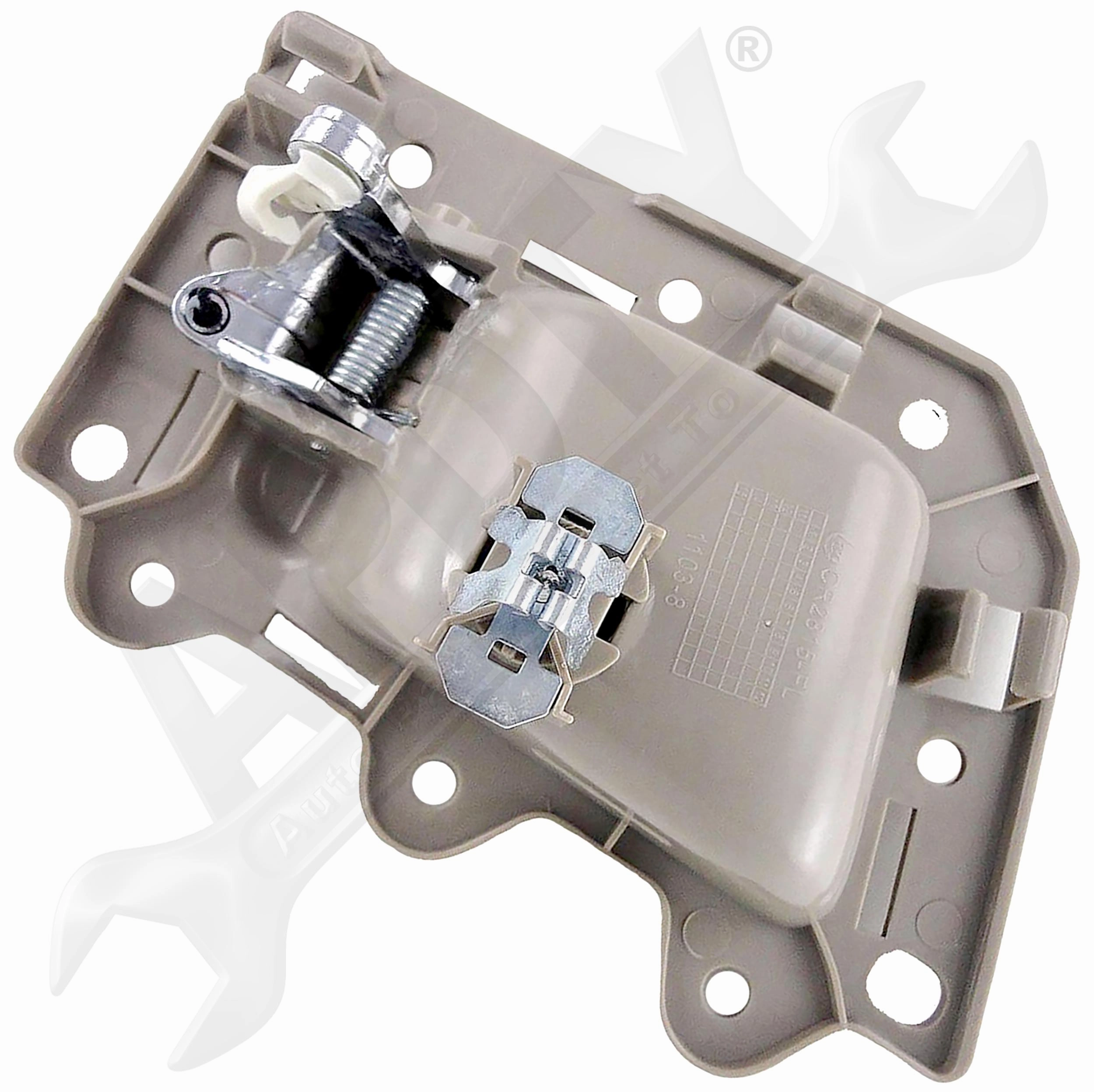 APDTY 153664 Interior Door Handle Replacement Kit Chrome Lever, Beige Housing