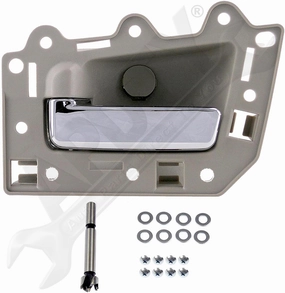 APDTY 153664 Interior Door Handle Replacement Kit Chrome Lever, Beige Housing