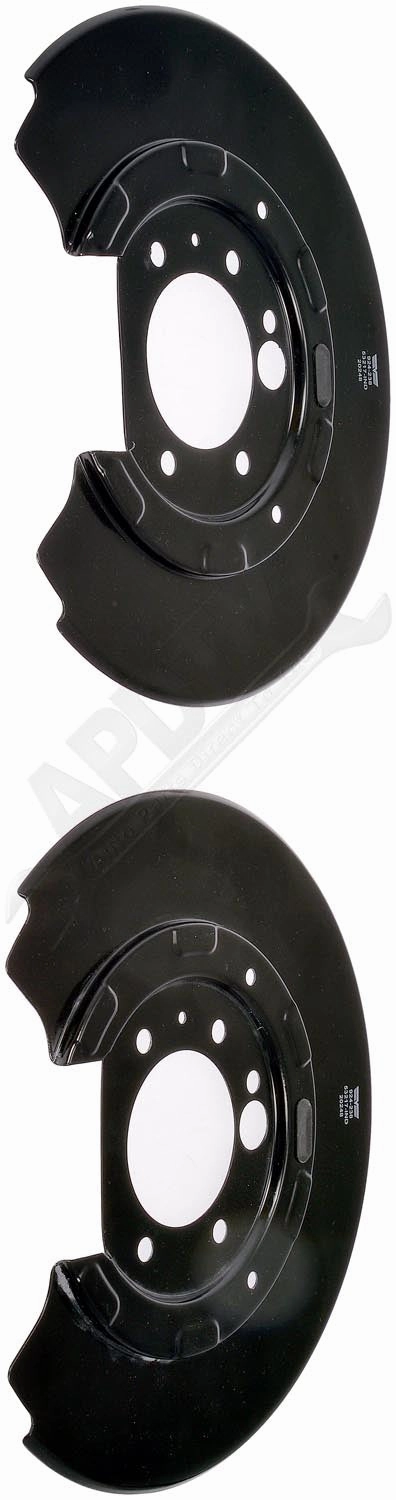 APDTY 156355 Rear Brake Backing Plate - 1 Pair Replaces 6W1Z2B582C