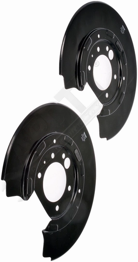 APDTY 156355 Rear Brake Backing Plate - 1 Pair Replaces 6W1Z2B582C