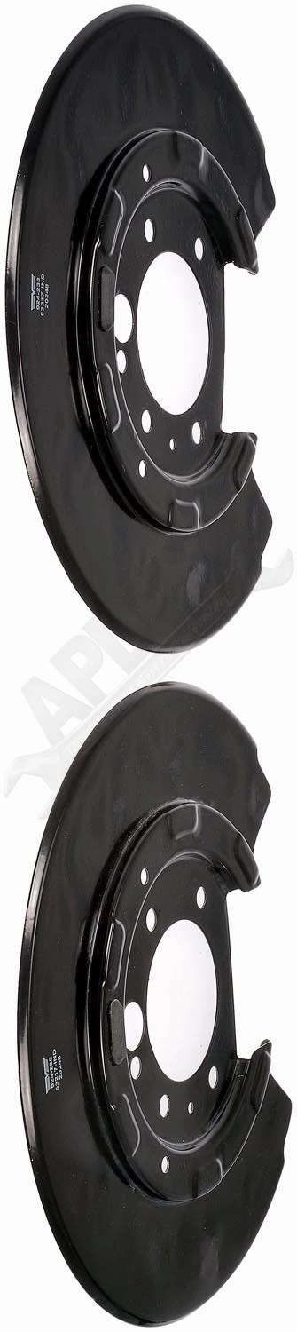 APDTY 156355 Rear Brake Backing Plate - 1 Pair Replaces 6W1Z2B582C