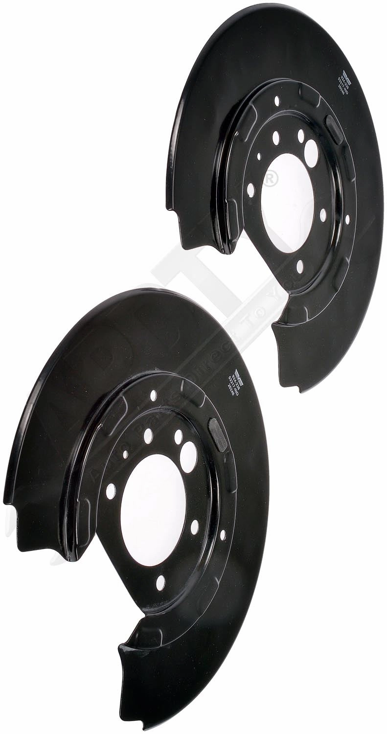 APDTY 156355 Rear Brake Backing Plate - 1 Pair Replaces 6W1Z2B582C