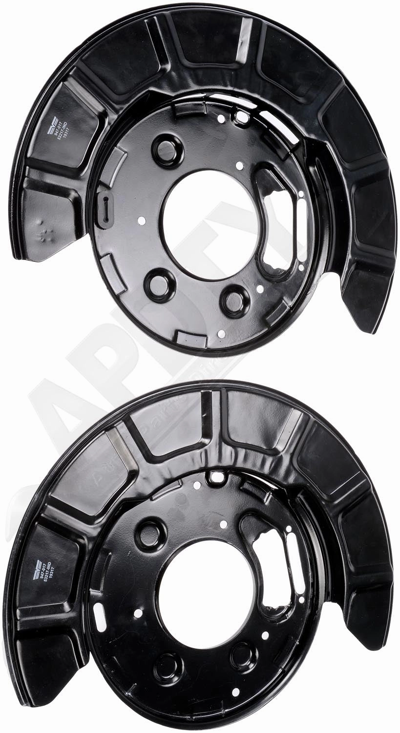 APDTY 156393 Rear Brake Backing Plate - 1 Pair Replaces 20815388