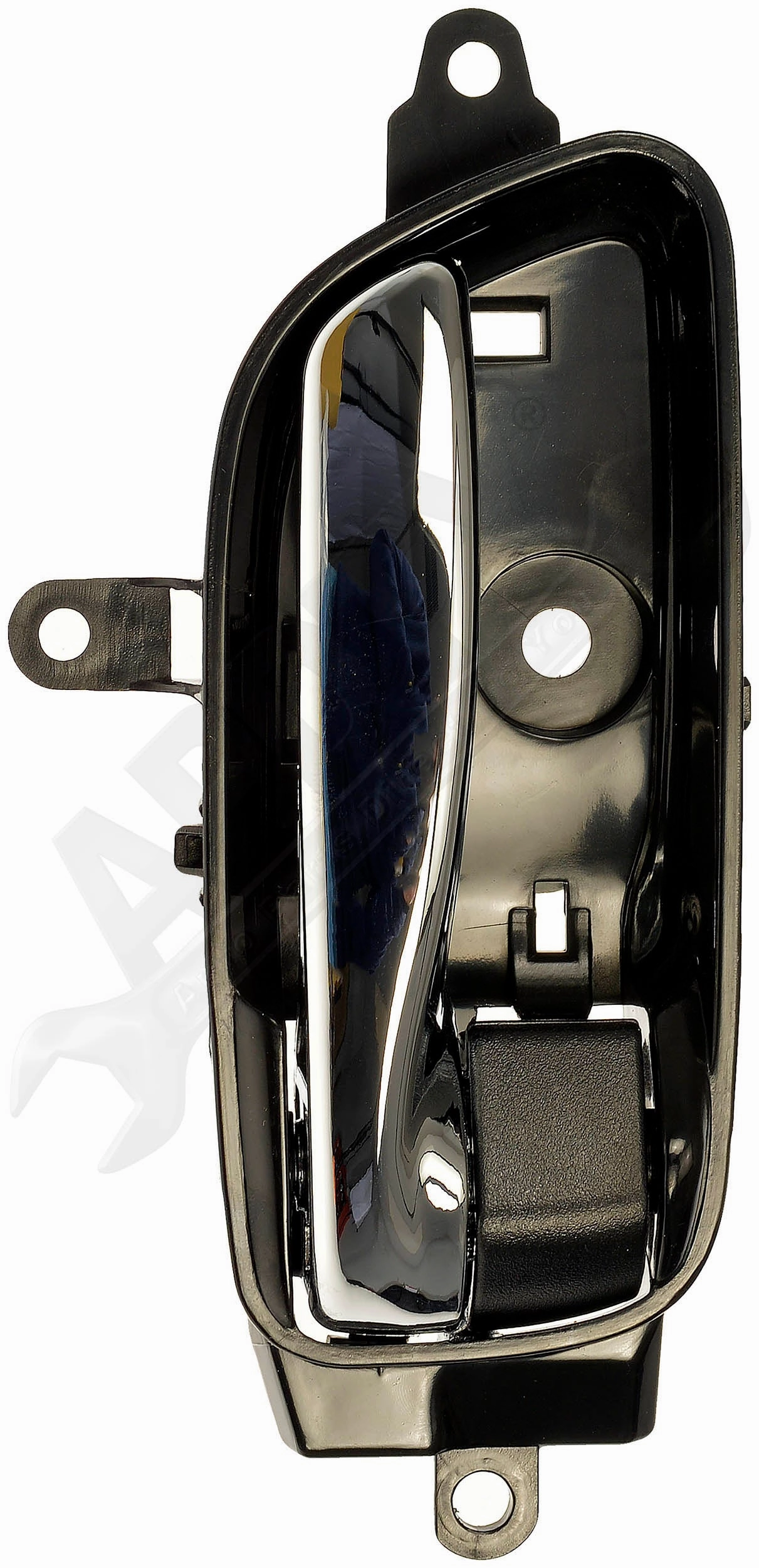 APDTY 159064 Passenger Side Interior Door Handle Black Housing w/Chrome Lever