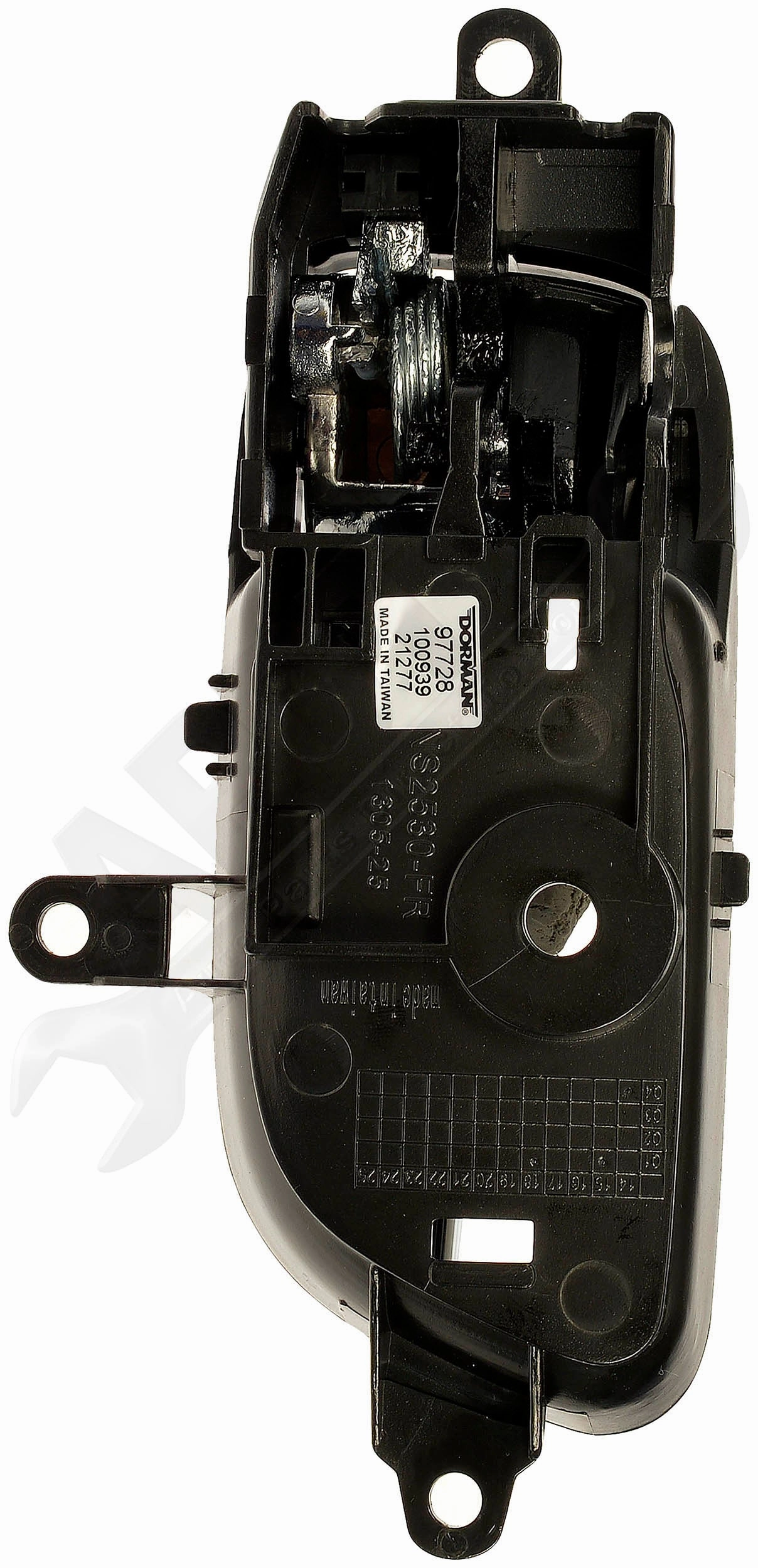 APDTY 159064 Passenger Side Interior Door Handle Black Housing w/Chrome Lever