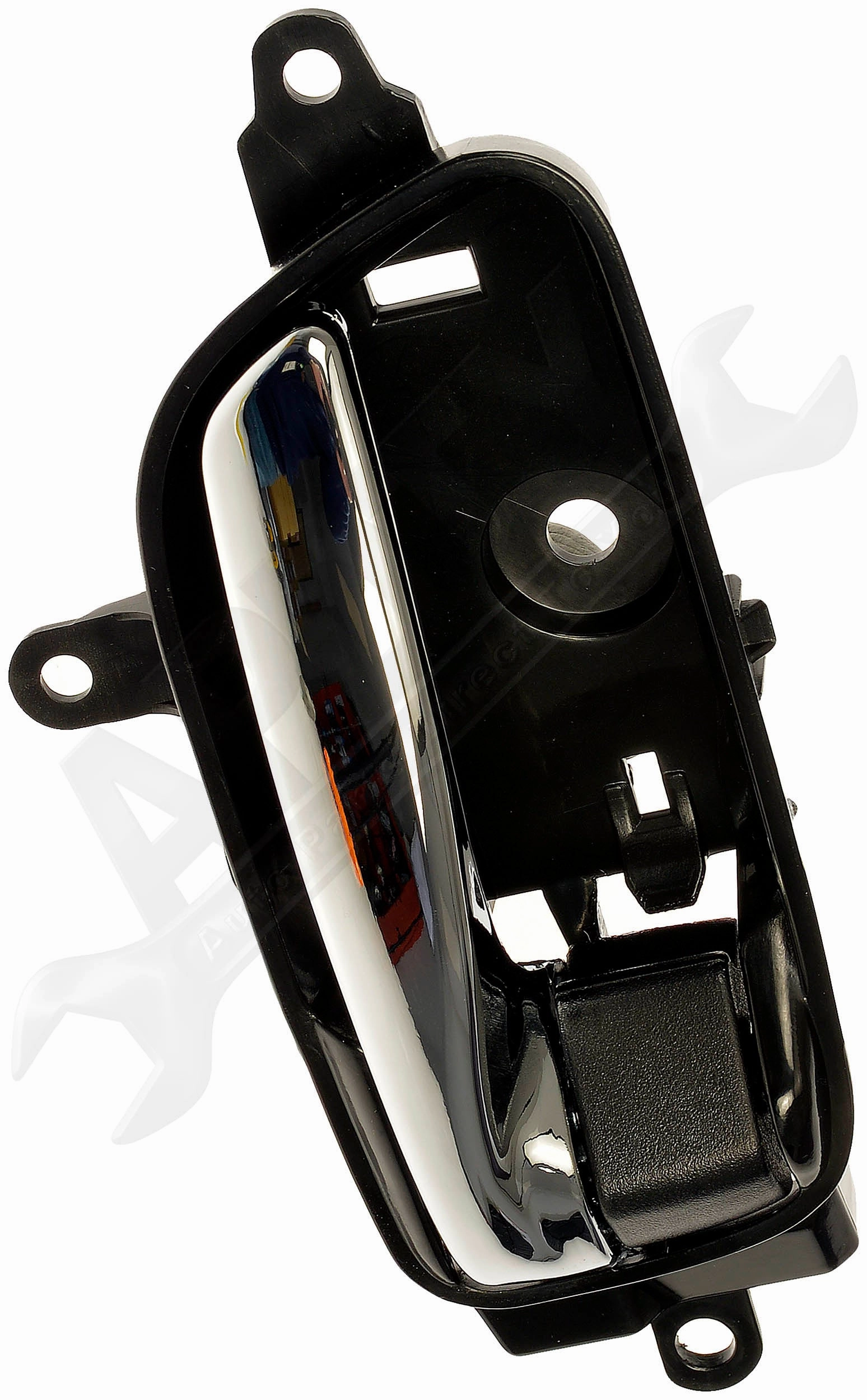 APDTY 159064 Passenger Side Interior Door Handle Black Housing w/Chrome Lever