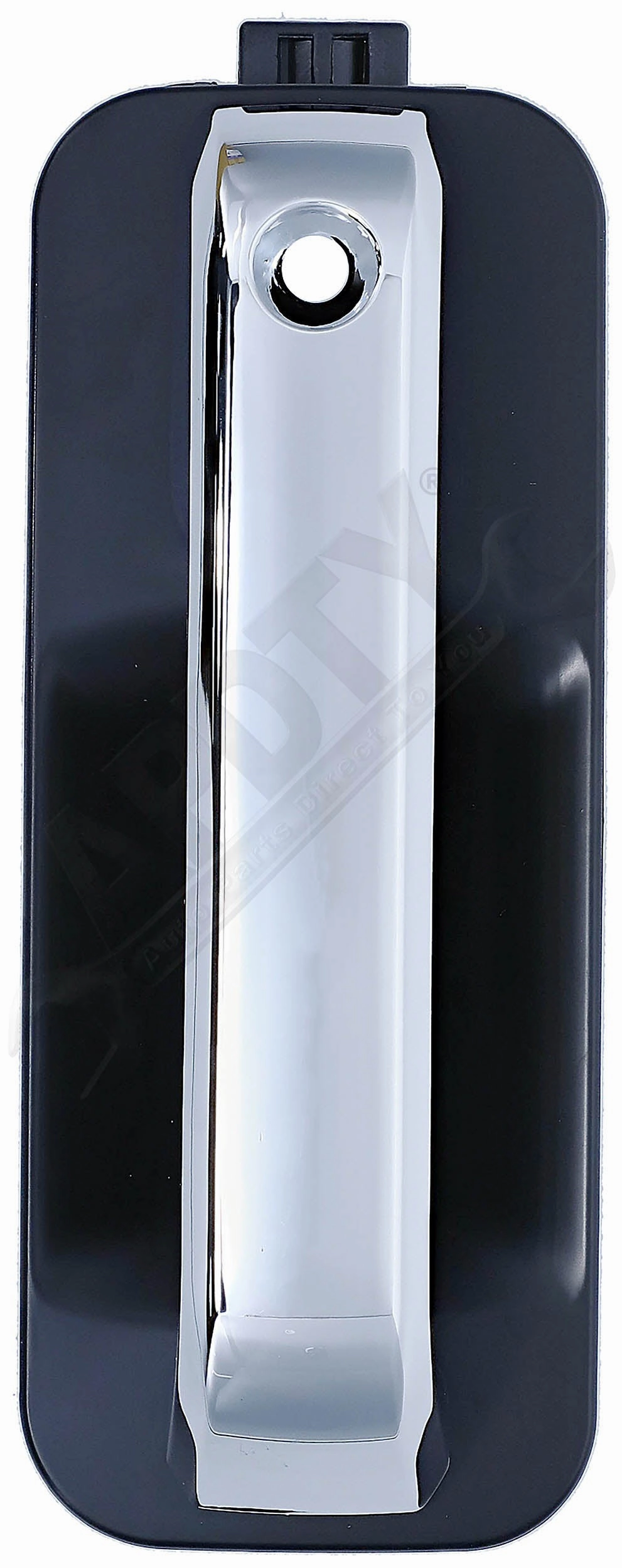 APDTY 159306 Front Left Exterior Chrome Door Handle with Black Housing