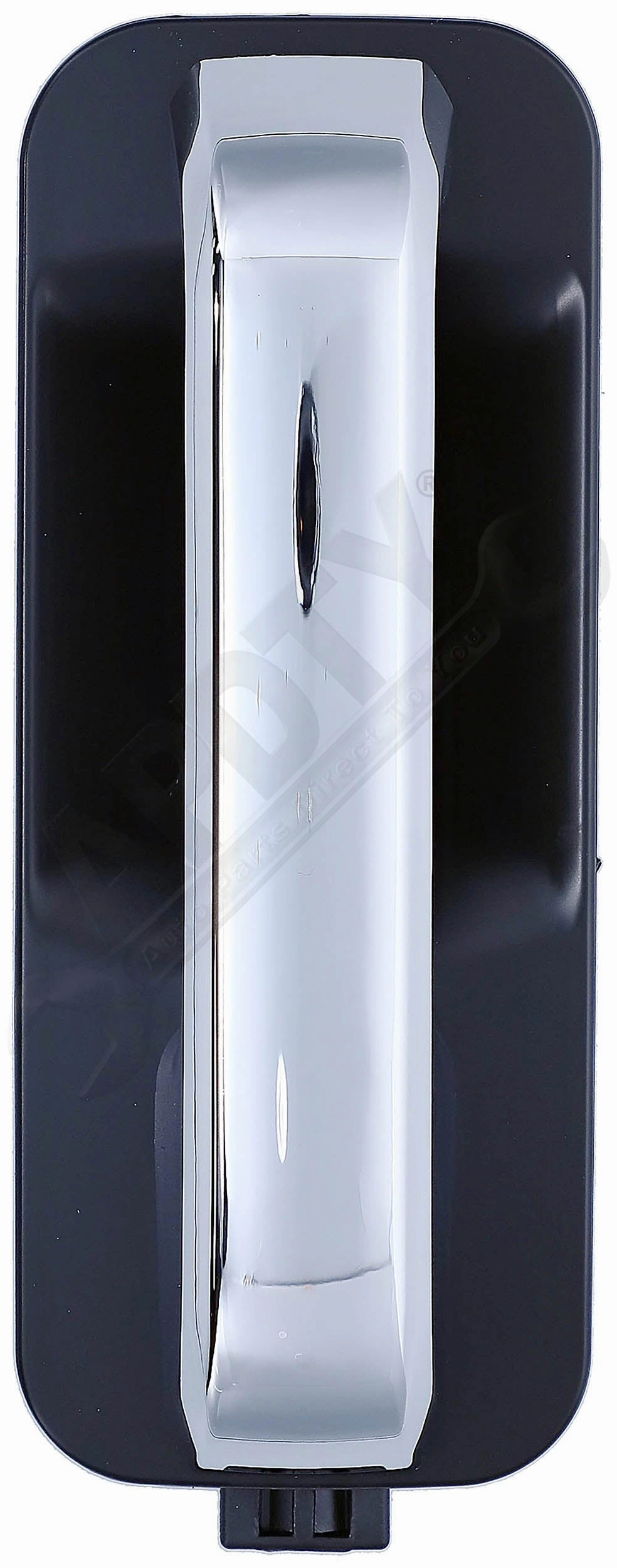 APDTY 159307 Right Side Exterior Chrome Door Handle with Black Housing