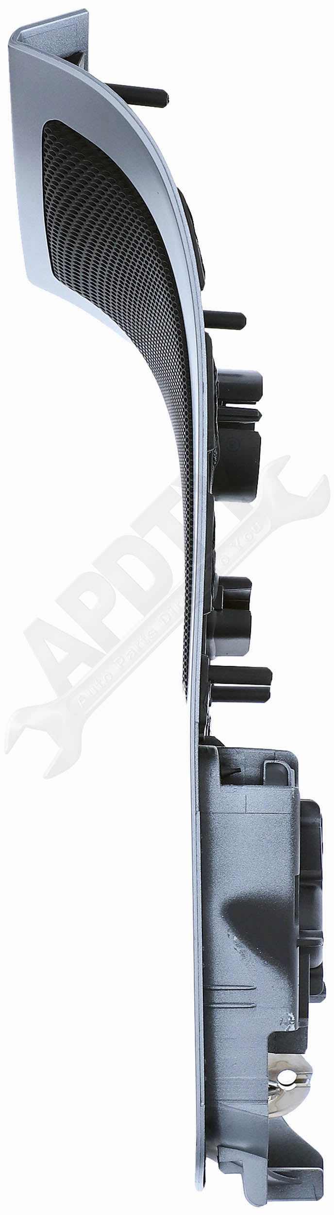 APDTY 160438 Front Right Interior Door Handle - Gray Housing w/Chrome Lever