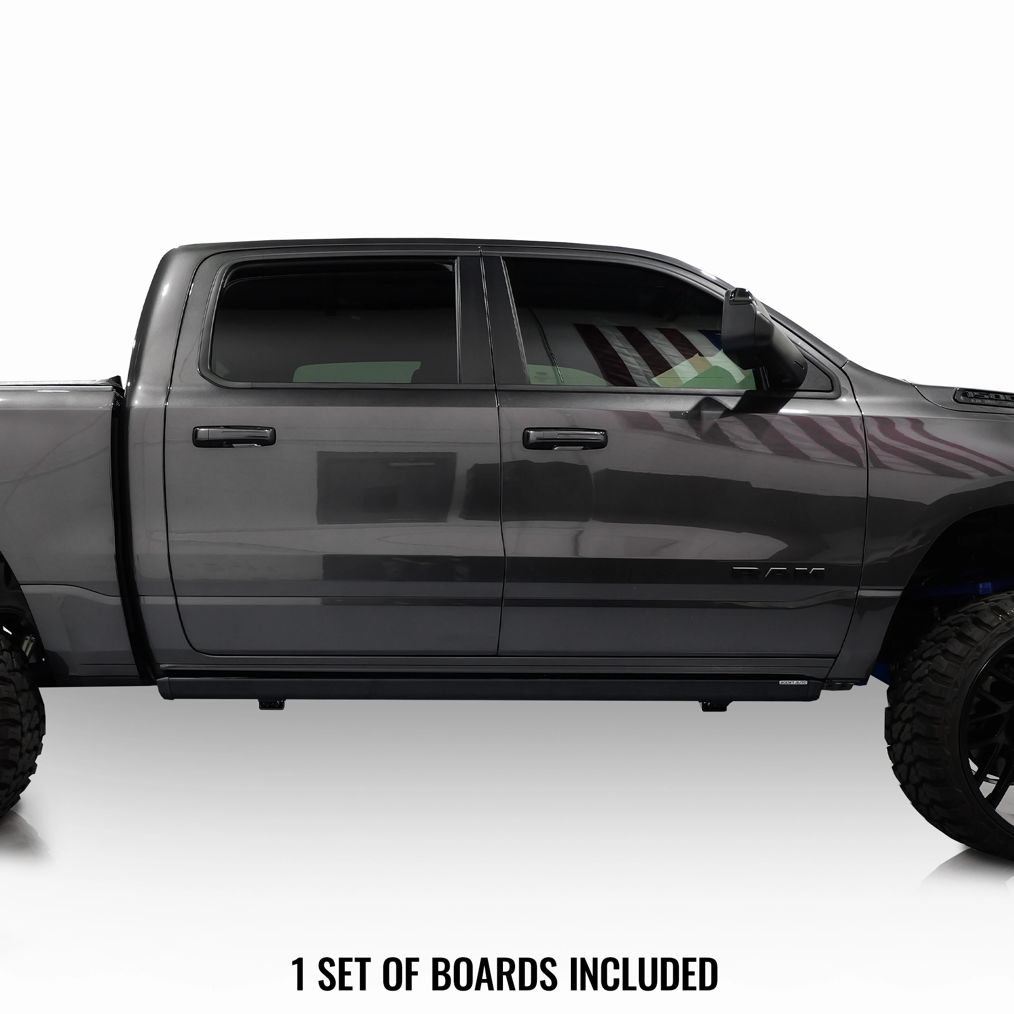 Boost Auto Powered Running Boards | 2009-2018 Dodge Ram 1500