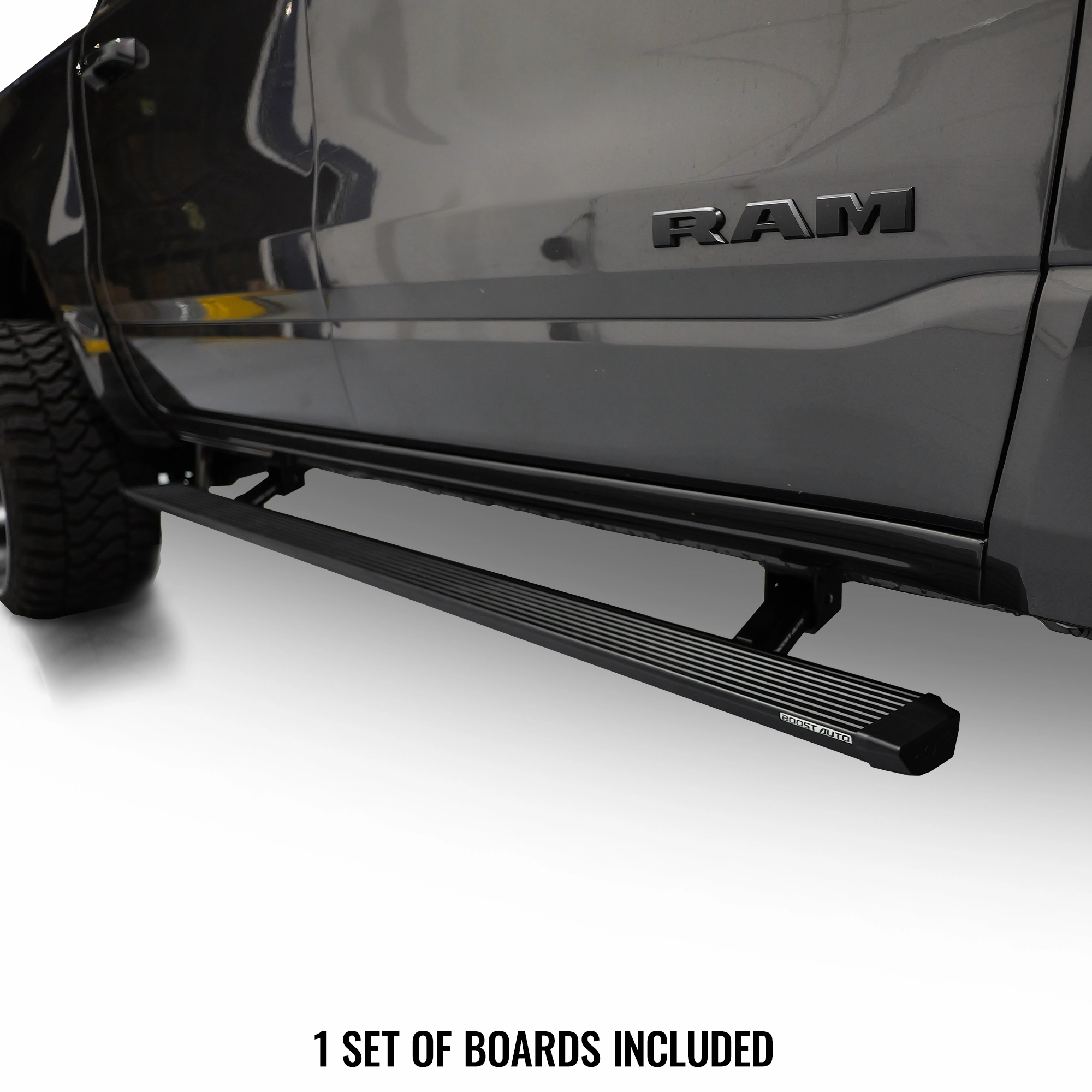 Boost Auto Powered Running Boards | 2009-2018 Dodge Ram 1500
