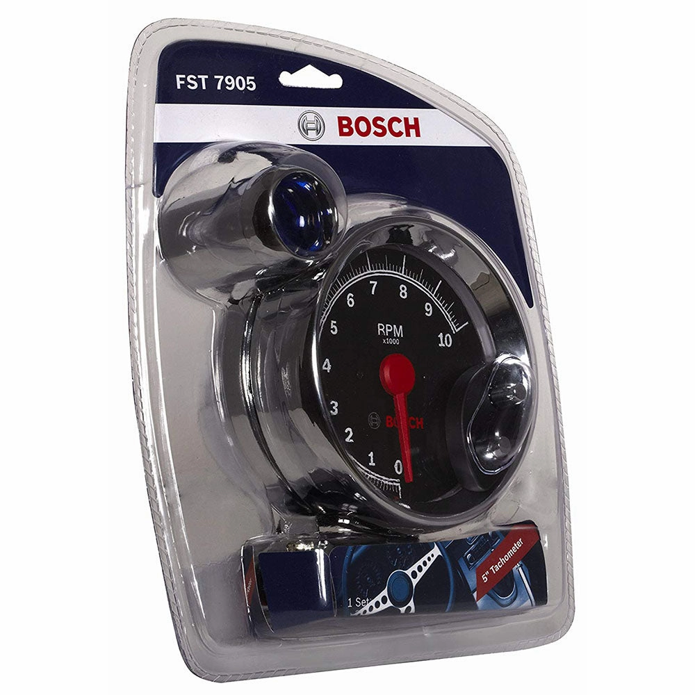BOSCH FST 7905 SP0F000023 Sport III 5" Tachometer (Black Dial Face)