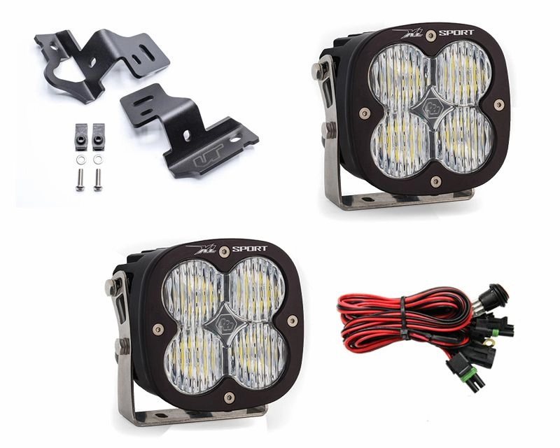 Chevrolet | GMC Trucks 2014-2018 A-Pillar Light Bracket Kit w/Baja Designs  XL Sport Series LED Light Pods Pair VR-GMC-915-567805