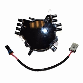 Complete Optispark Spline Drive Distributor 8 Cylinders Compatible with 1995-97 GMC Chevrolet Chevy Corvette Camaro LT1 LT4 V8 5.7L Black Cap