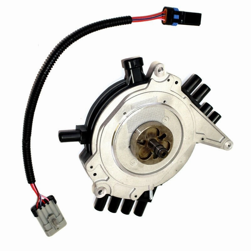 Complete Optispark Spline Drive Distributor 8 Cylinders Compatible with 1995-97 GMC Chevrolet Chevy Corvette Camaro LT1 LT4 V8 5.7L Black Cap