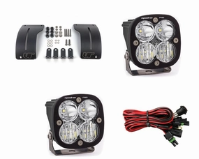 Gladiator JT 2018  A-Pillar Adjustable Light Bracket Kit w/Baja Designs Squadron Pro Pattern LED VR-JEEP-915-497803