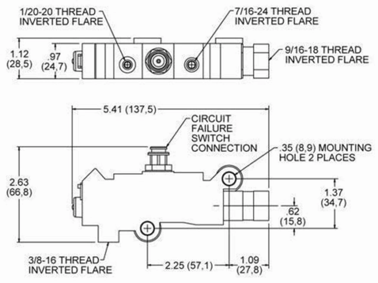 Gm Chevy Disc-Drum Brake Acdelco Proportioning Valve Pv2 Aluminum Oem Quality