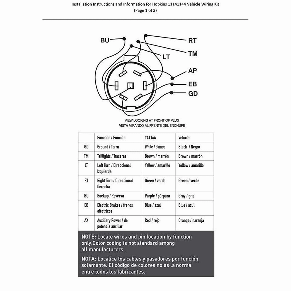 HOPKINS 41144 Vehicle Wiring Kit (GMC Canyon & CHEV Colorado)