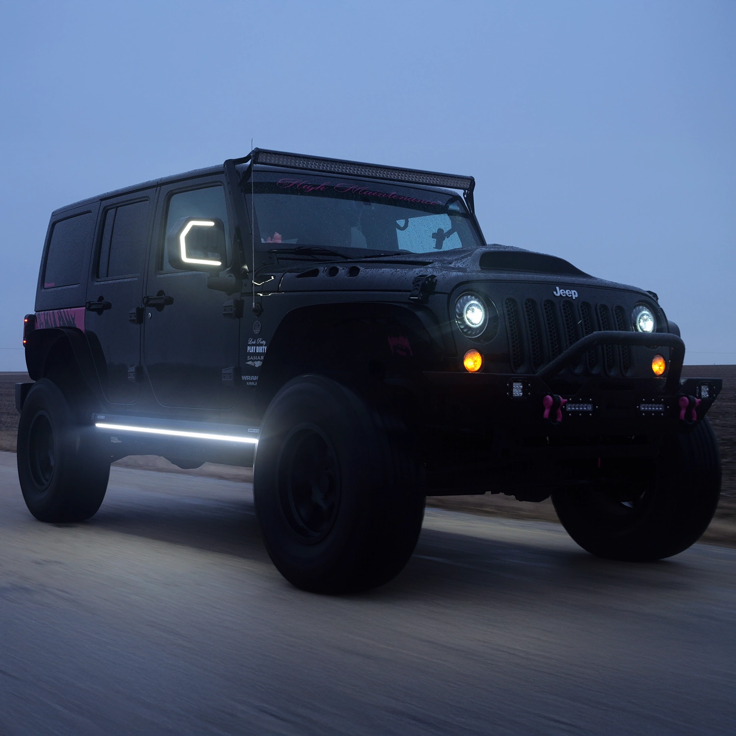 Lumastep M2 Powered Light Up Running Boards | 2007-2018 Jeep Wrangler JKU