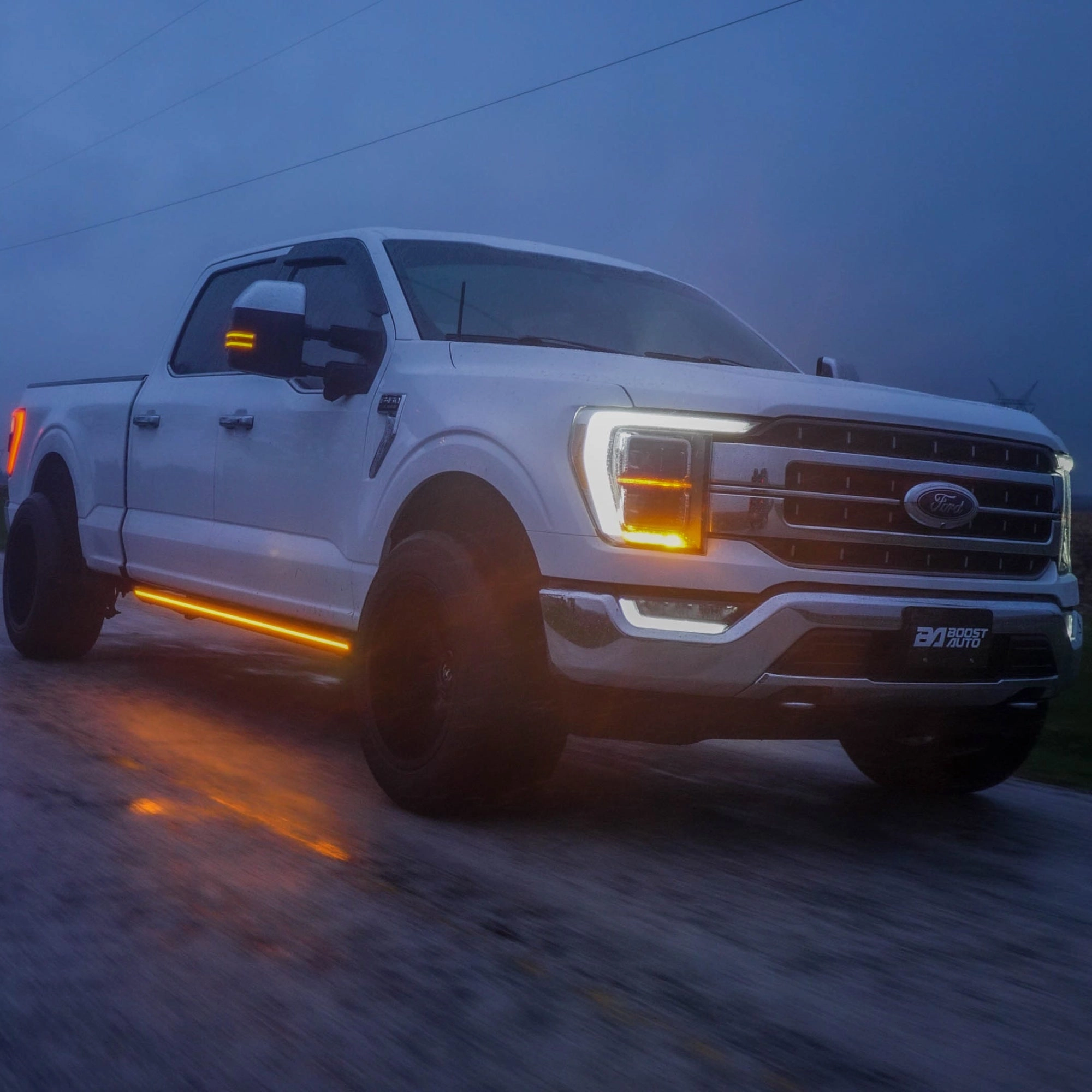 Lumastep M2 Powered Light Up Running Boards | 2021-2024 Ford F150