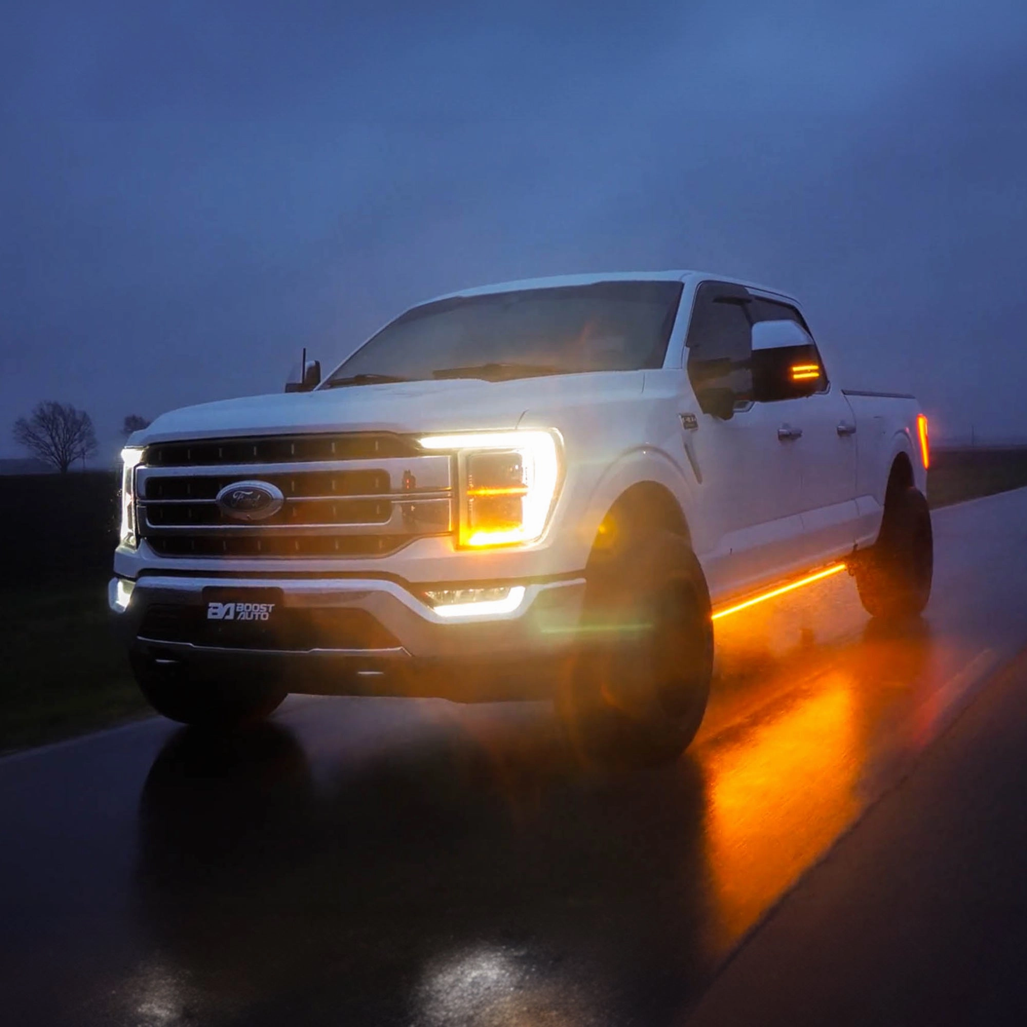 Lumastep M2 Powered Light Up Running Boards | 2021-2024 Ford F150