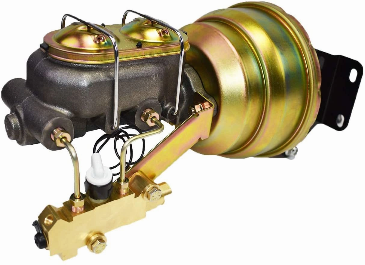 Master Cylinder Dual Power Brake Booster 8"Proportioning Valve Disc-Disc Application PValve Compatible With 1974-1986 Jeep CJ