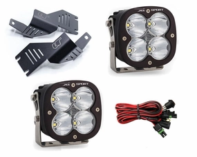 Mercedes-Benz G-Class W463 A-Pillar Light Bracket Kit w/Baja Designs High Speed Spot Pattern XL Sport Series LED VR-GW463-915-567801