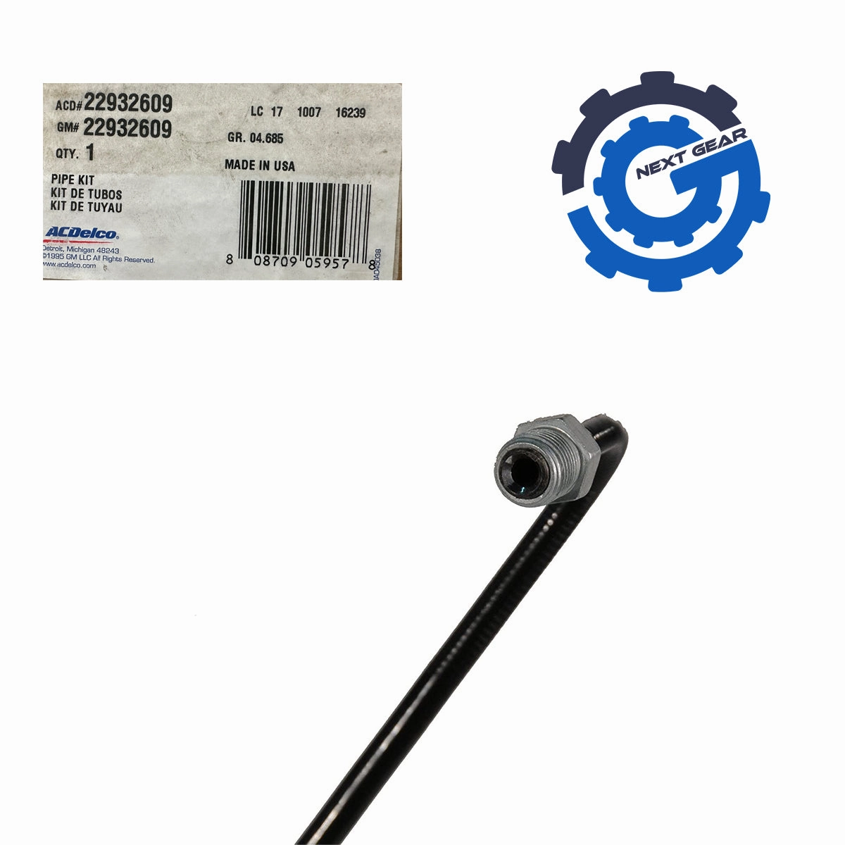 New OEM AcDelco Brake Hydraulic Line Kit 05-07 Reg Cab Silverado Sierra 22932609