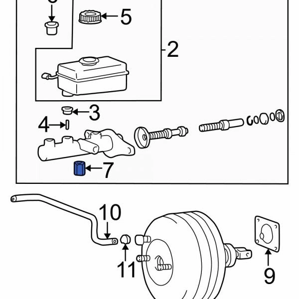 New OEM Kia Power Brake Booster Check Valve 2005 Hyundai Sonata 58775 38650