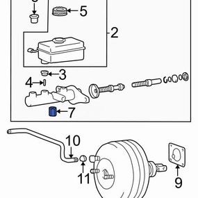New OEM Kia Power Brake Booster Check Valve 2005 Hyundai Sonata 58775 38650