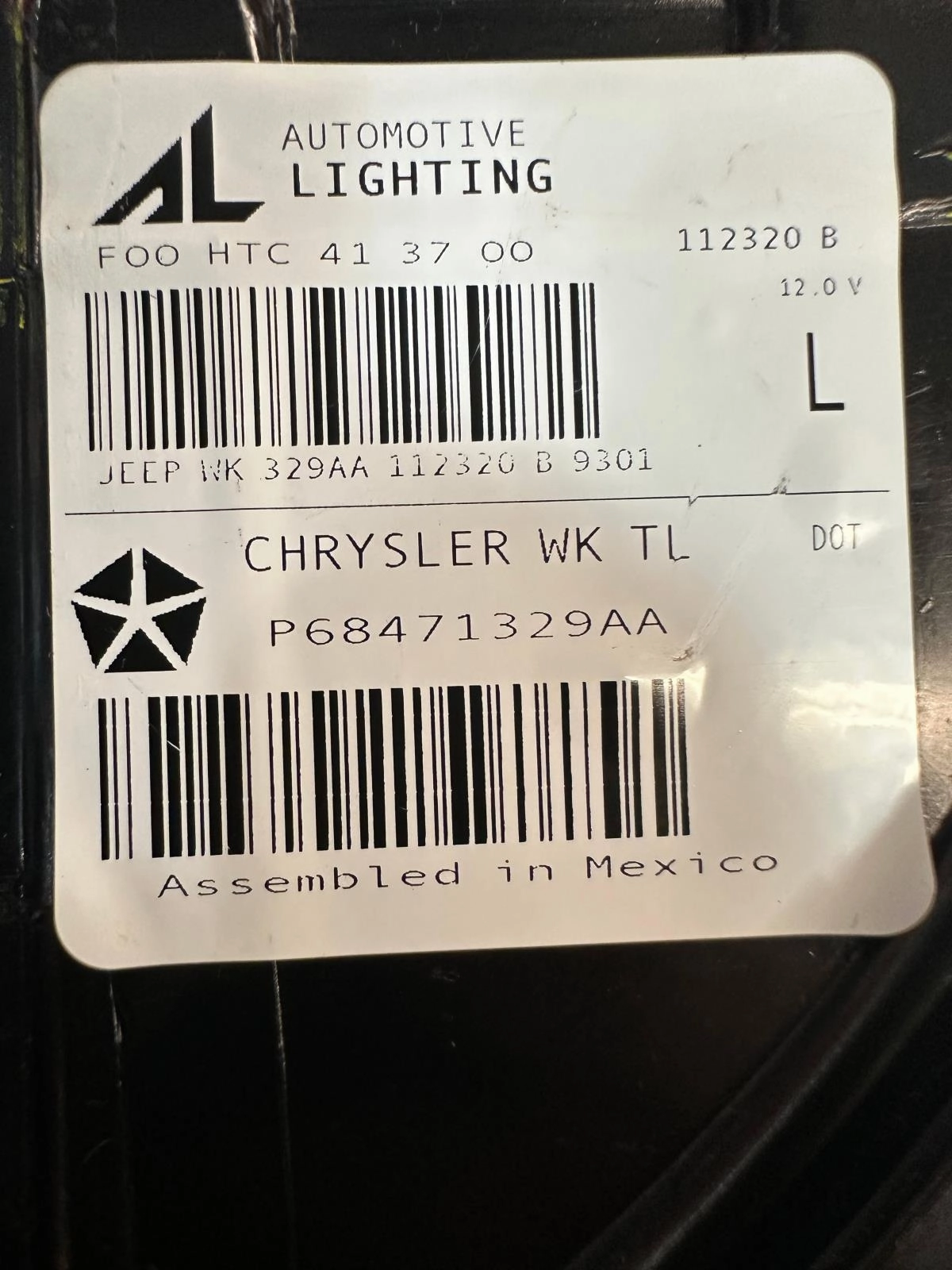 New OEM Mopar Tail Light Driver LH For 2014-2021 Jeep Grand Cherokee 68471329AA