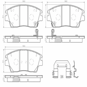 P30096N Brembo Brake Pad