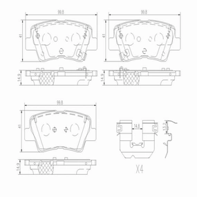 P30103N Brembo Brake Pad