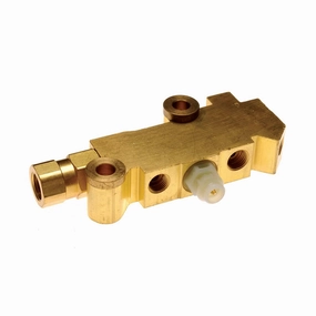 PV2 172-1353 - Proportioning Valve Brass Finish for Disc-Drum Brakes