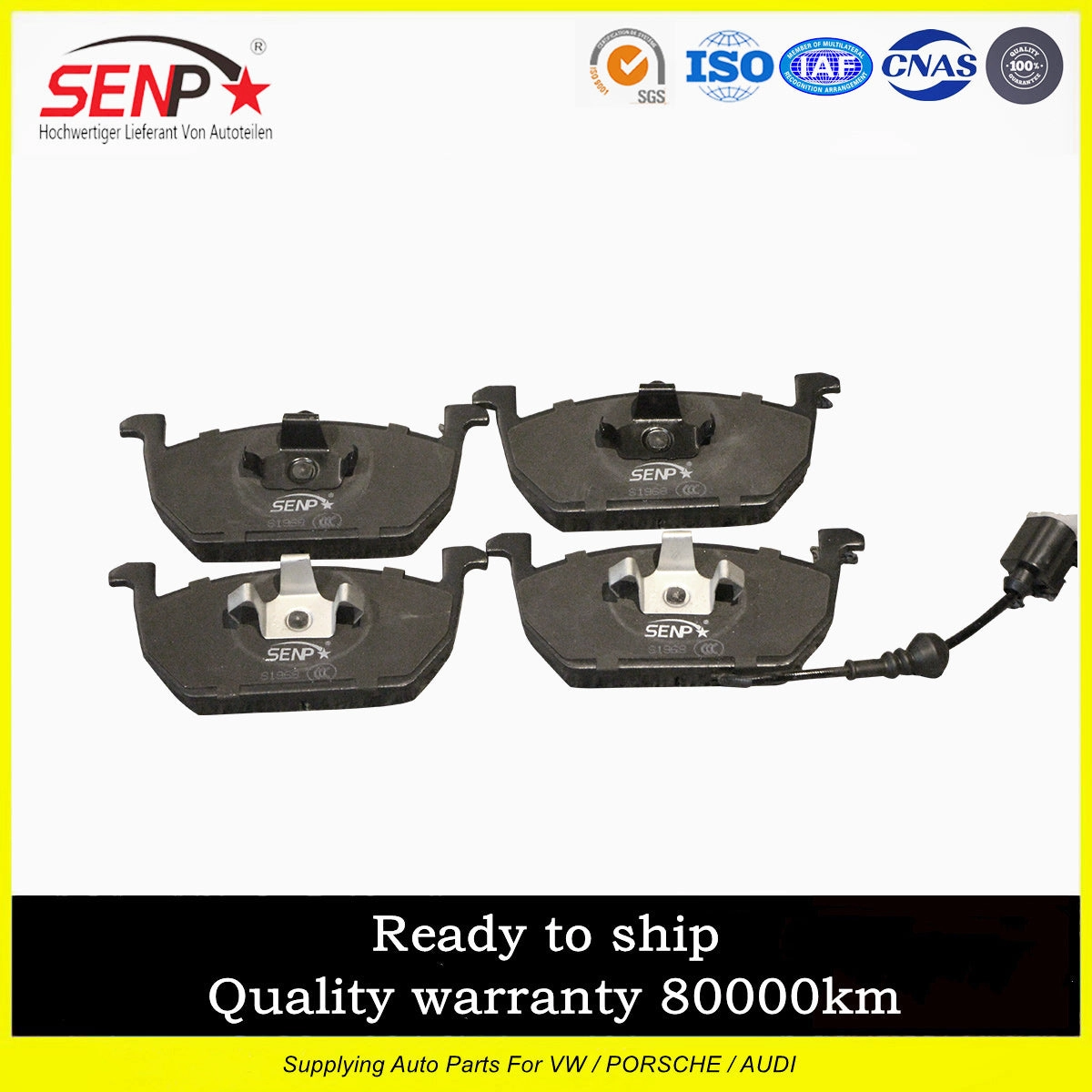 SENP Car Parts Brake Pad 5Q0622151T Brake Pads For Audi A3