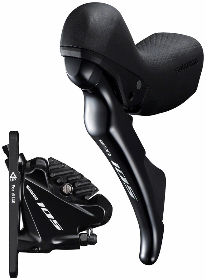Shimano 105 ST-R7020 Left Standard Reach Double Hydraulic Brake/Shift Lever BR-R7070 Front Flat Mount Caliper Fork Adaptor