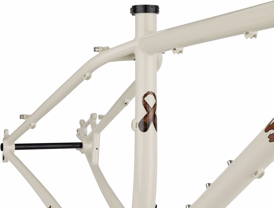 Surly Karate Monkey Frameset - 27.5" Steel Snow Mold White Large