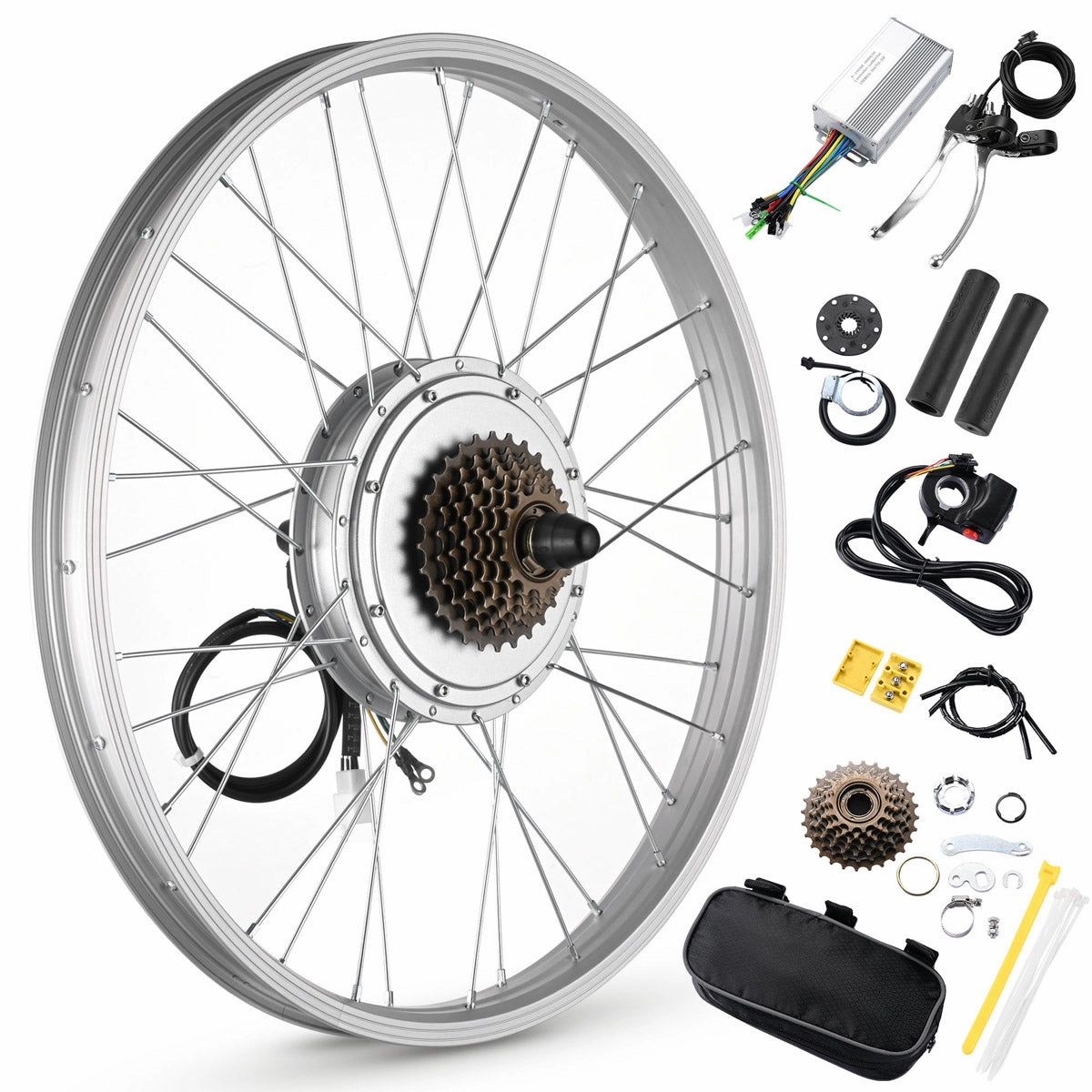 TheLAShop 36v 750W 24in Rear Wheel Electric Bicycle E-Bike Motor Kit